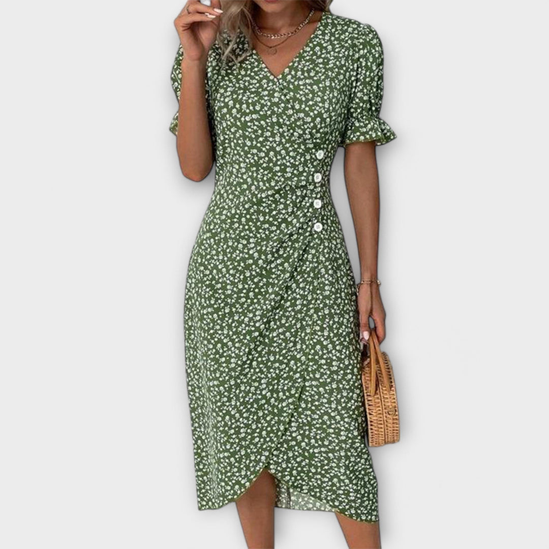 Berlin - Elegant Women's Floral Dress