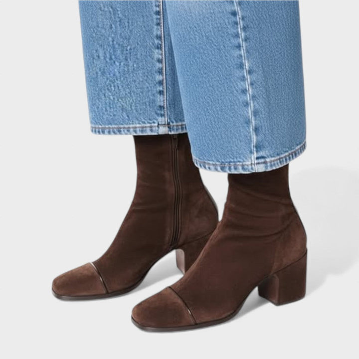 Evie | Square toe heeled boots
