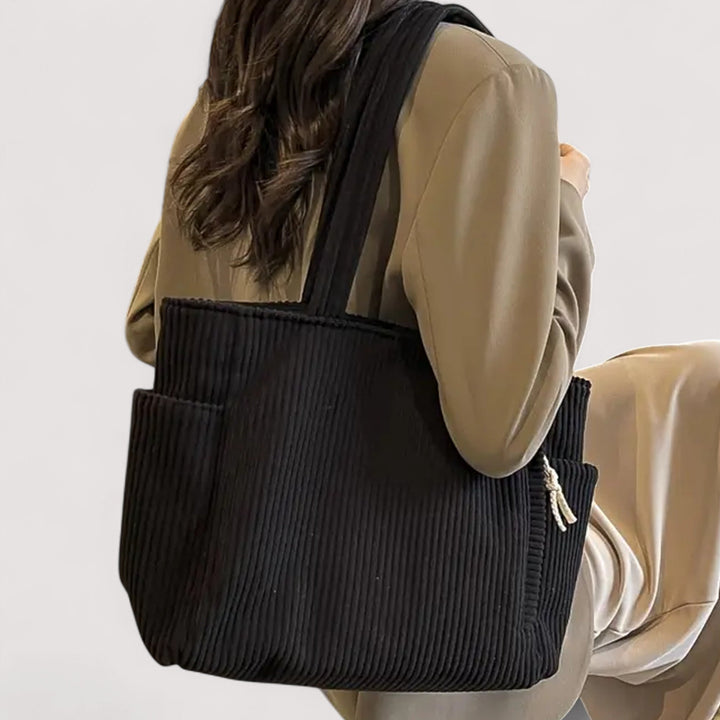 Mara | Ribbed Tote Bag