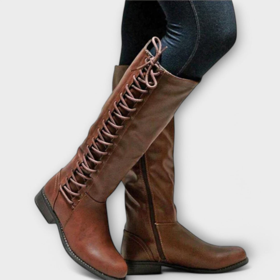 Elegant Lace-Up Boots