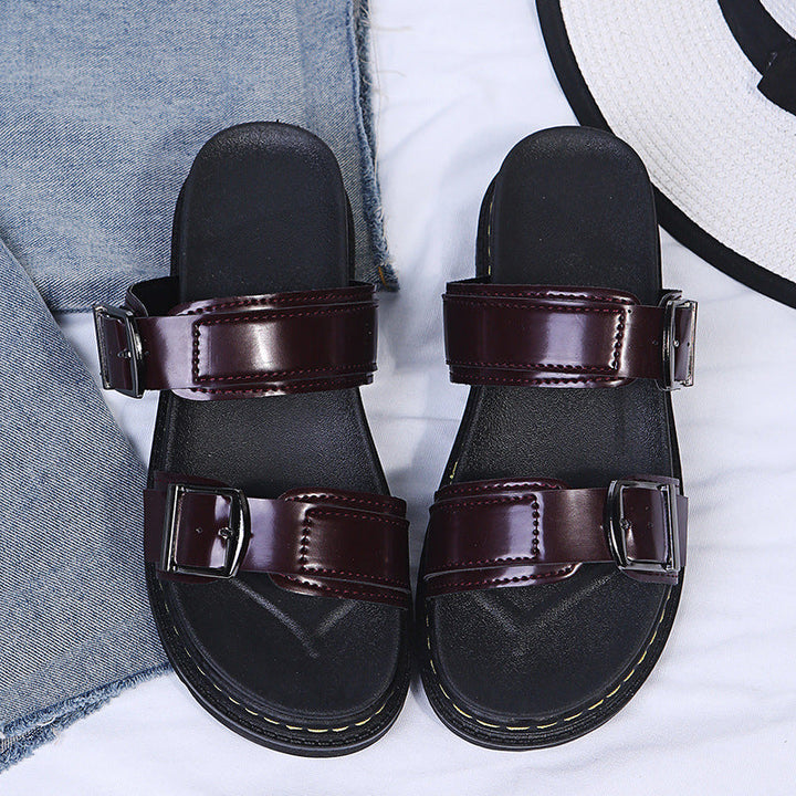 Paige | Comfortable Summer Platform Sandals with Buckle Closure