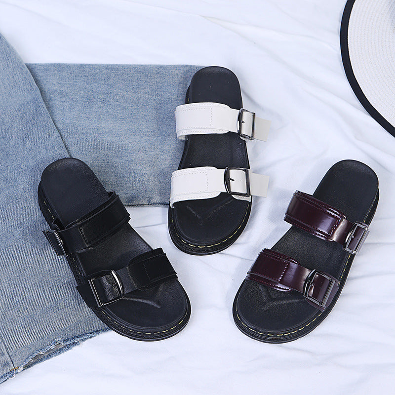 Paige | Comfortable Summer Platform Sandals with Buckle Closure
