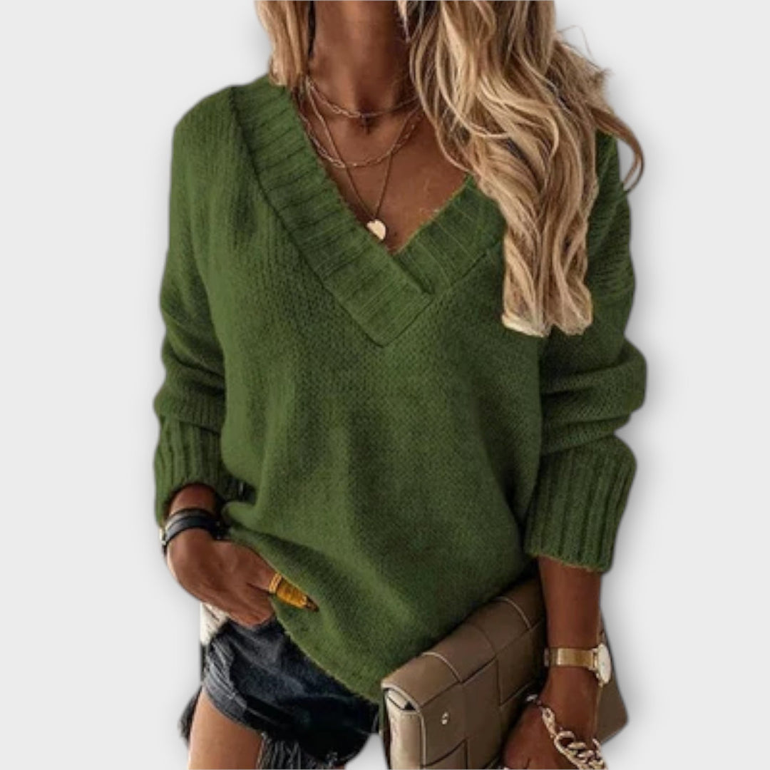 Jane - Cosy V-Neck Jumper