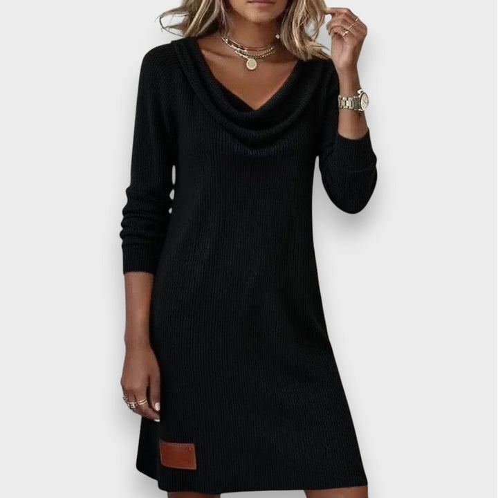 Livia | Straight Dress with Long Sleeves