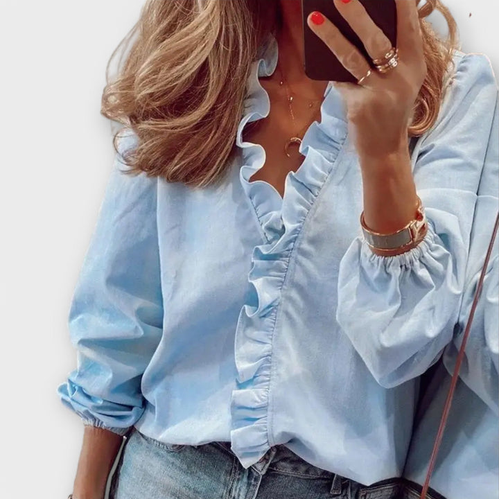 Amie – Elegant Ruffle Blouse