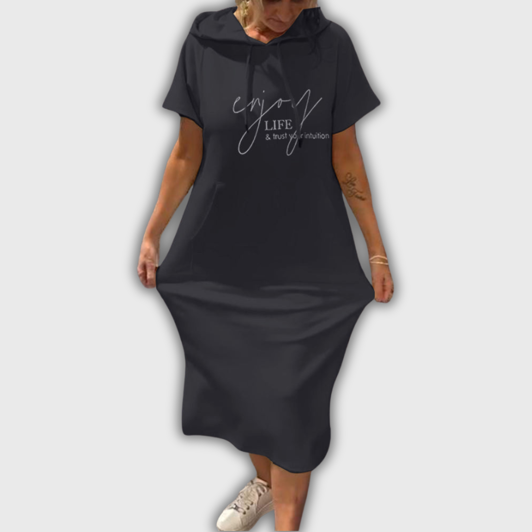 Saskia - Casual Hooded Dress
