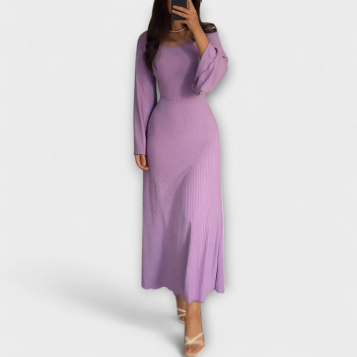 Jocelyn - Stylish Knitted Dress with Waist Detail