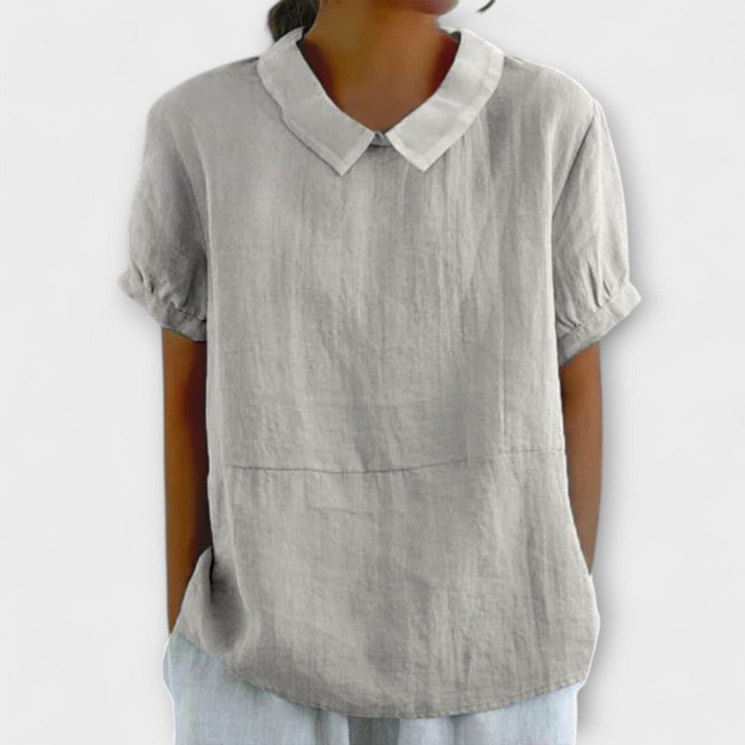 Lia - Short Sleeve Blouse