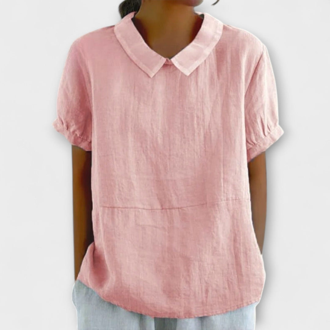Lia - Short Sleeve Blouse
